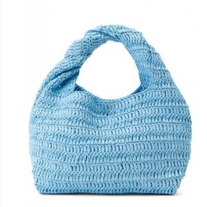 New! ALC Parker Woven Raffia Bag in Ice Water Blue 🩵 NWT $250
